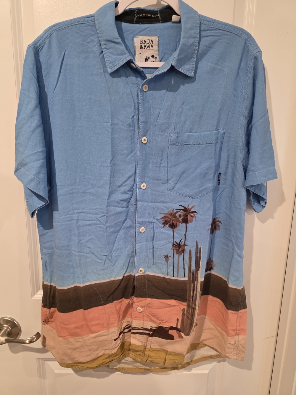 Baja Llama's NightHawk Collection Button Down